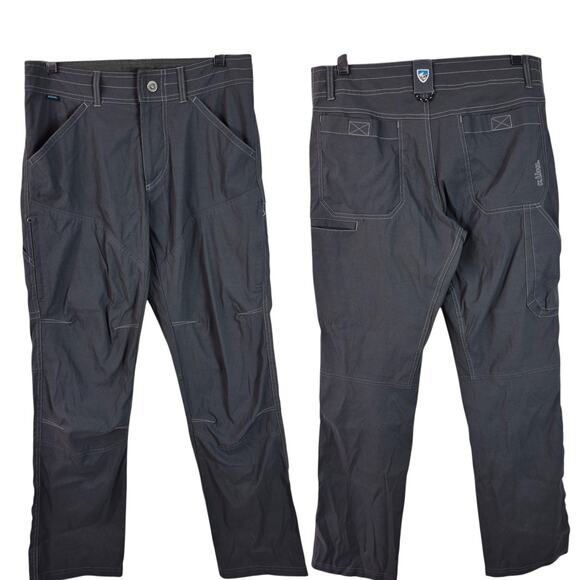 Kuhl Renegade Dark Gray Cargo Hiking Carpenter Pants 31 x 30 - Picture 1 of 4